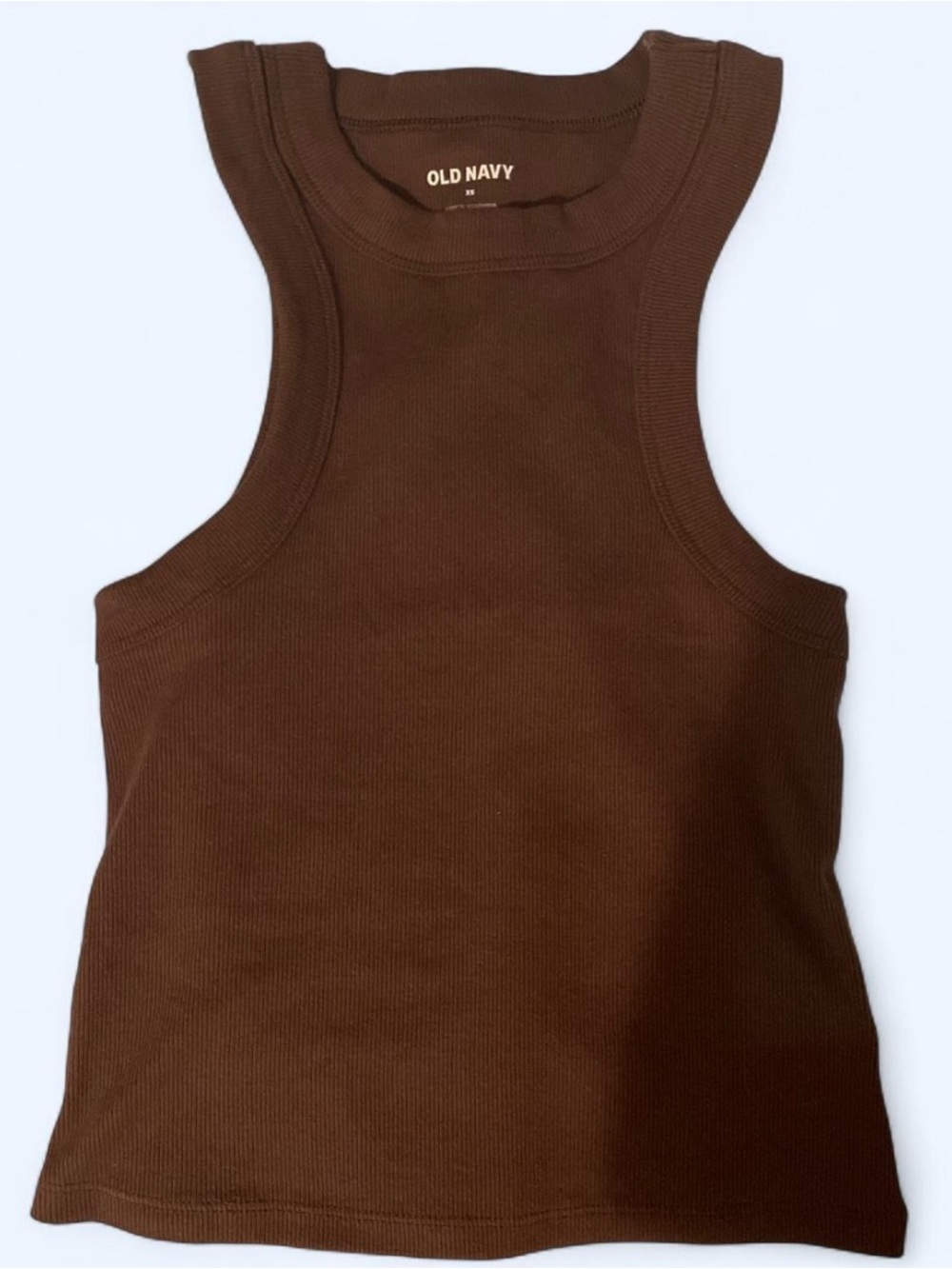 Old Navy Brown Ribbed Racerback Tank